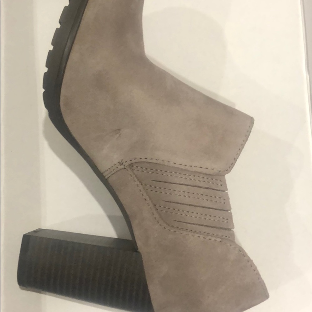 Grey suede boots